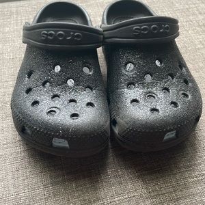 Crocs black sparkle